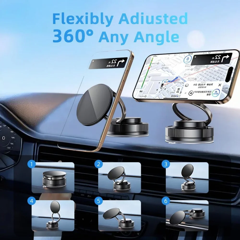 Upgraded 360°Vacuum Magnetic P - Car Mirror recension och pris