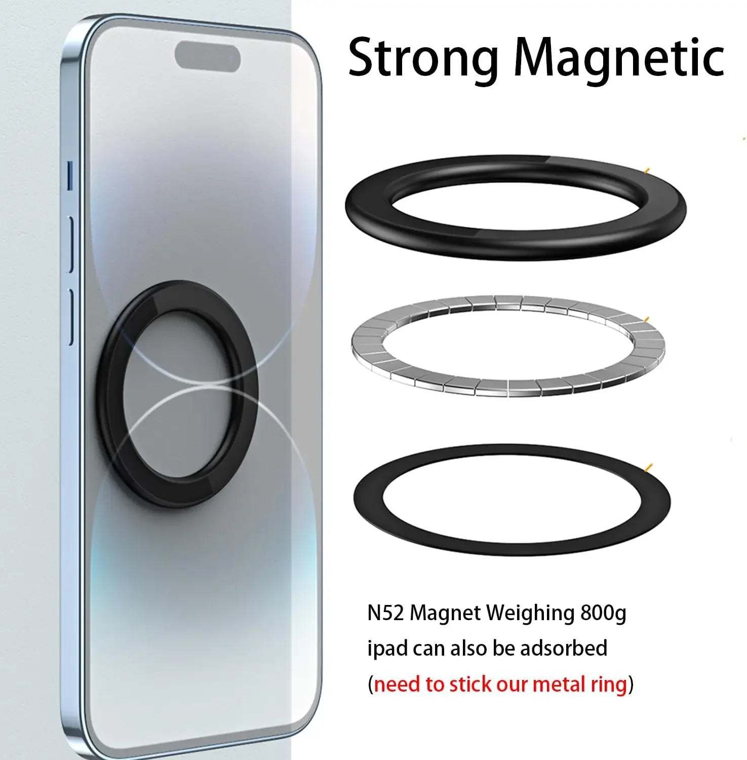 For MagSafe Magnetic Ring Hold - Car Phone Holder recension och pris