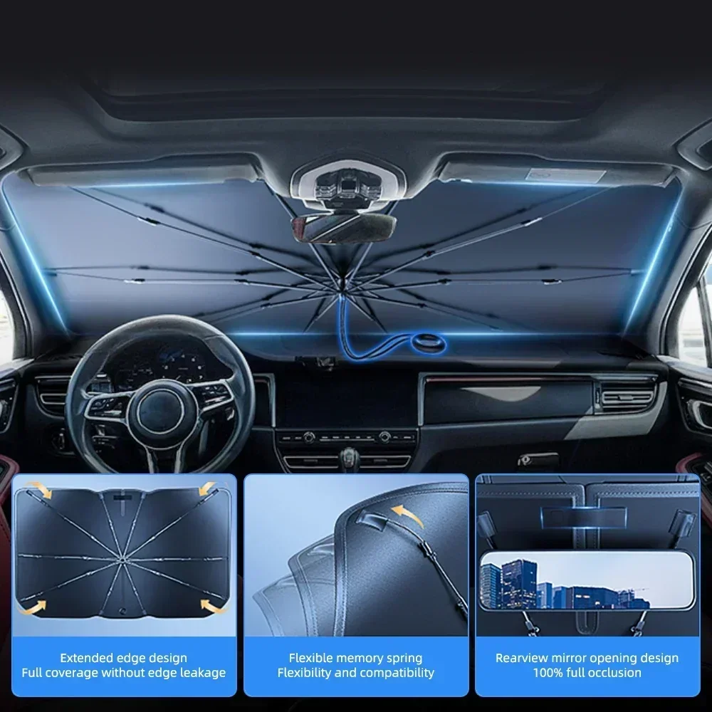 Car Parasol Inside The Front W - Windshield Sun Shade recension och pris