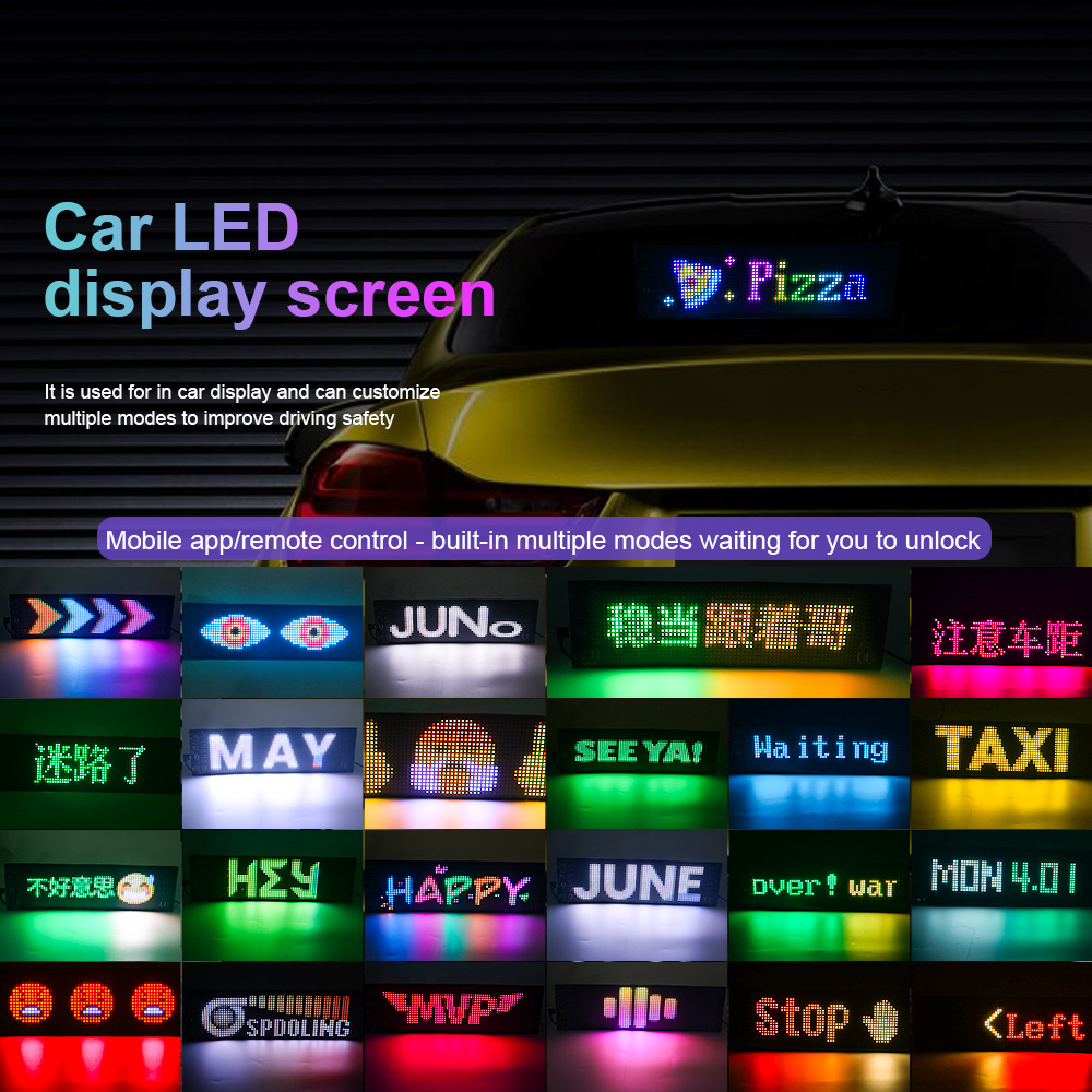 LED Matrix Pixel Panel Scrolli - Car Led Light recension och pris