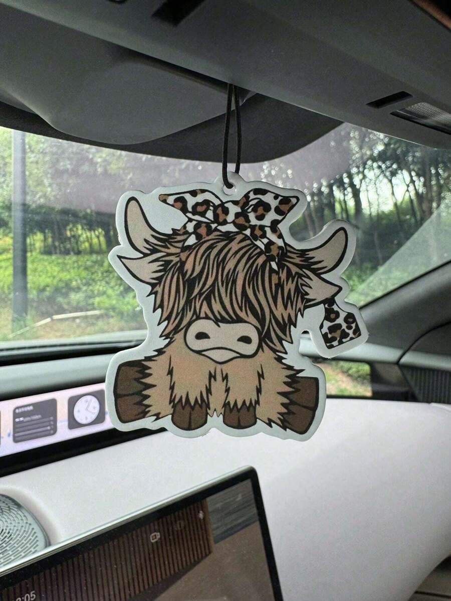 Cartoon Highland Cow Car Air F - Car Air Freshener recension och pris