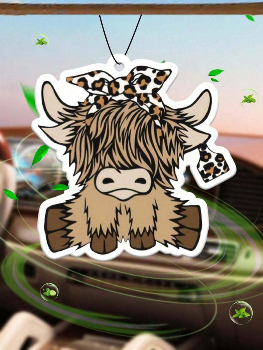 Cartoon Highland Cow Car Air F - Car Air Freshener recension och pris