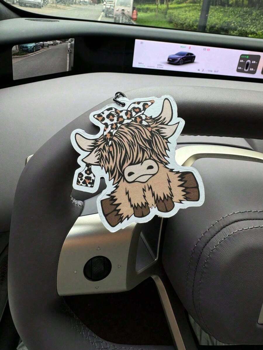 Cartoon Highland Cow Car Air F - Car Air Freshener recension och pris