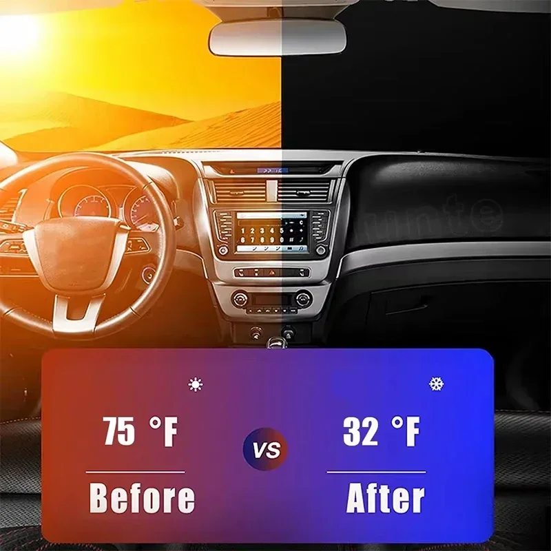 Car Front Window Sunshade UV P - Windshield Sun Shade recension och pris